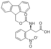 FMOC-(S)-3-AMINO-3-(2-NITRO-PHENYL)-PROPIONIC ACID Structural