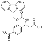 FMOC-(R)-3-AMINO-3-(4-NITRO-PHENYL)-PROPIONIC ACID Structural