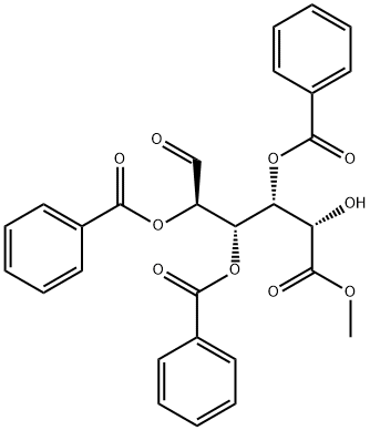 D-Glucuronic  acid,methyl  ester,2,3,4-tribenzoate Structural