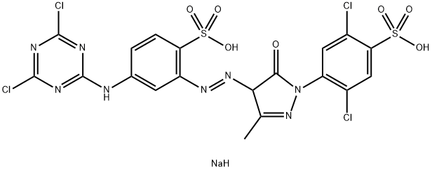 disodium 2,5-dichloro-4-[4-[[5-[(4,6-dichloro-1,3,5-triazin-2-yl)amino]-2-sulphonatophenyl]azo]-4,5-dihydro-3-methyl-5-oxo-1H-pyrazol-1-yl]benzenesulphonate  