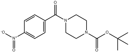 TERT-BUTYL 4-(4-NITROBENZOYL)TETRAHYDRO-1(2H)-PYRAZINECARBOXYLATE Structural