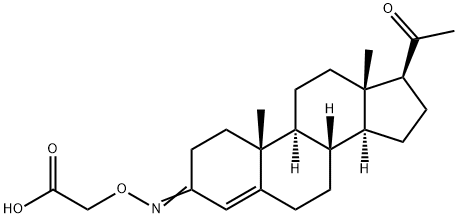 4-PREGNENE-3,20-DIONE 3-[O-CARBOXYMETHYL]OXIME Structural