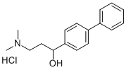 alpha-(2-(Dimethylamino)ethyl)-4-biphenylmethanol hydrochloride Structural