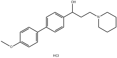 alpha-(3-Methoxy-4-biphenylyl)-1-piperidinepropanol hydrochloride