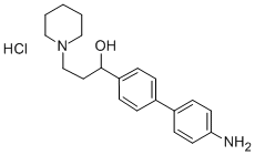 alpha-(4'-Amino-4-biphenylyl)-1-piperidinepropanol hydrochloride