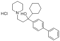 alpha-(4-Biphenyl)-alpha-cyclohexyl-1-piperidinepropanol hydrochloride