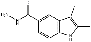 2,3-DIMETHYL-1 H-INDOLE-5-CARBOXYLIC ACID HYDRAZIDE Structural