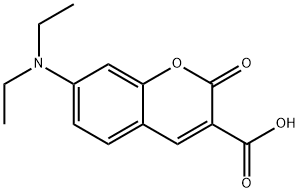 7-(Diethylamino)coumarin-3-carboxylic acid Structural