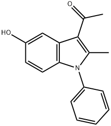 1-(5-HYDROXY-2-METHYL-1-PHENYL-1H-INDOL-3-YL)-ETHANONE Structural