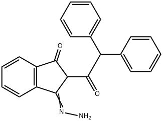 2-DIPHENYLACETYL-1,3-INDANDIONE-1-HYDRAZONE Structural