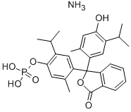 Thymolphthalein phosphoric acid diammonium salt Structural