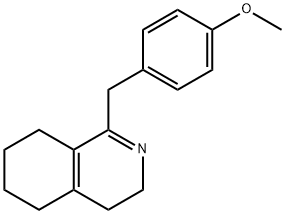 3,4,5,6,7,8-hexahydro-1-[(4-methoxyphenyl)methyl]isoquinoline Structural