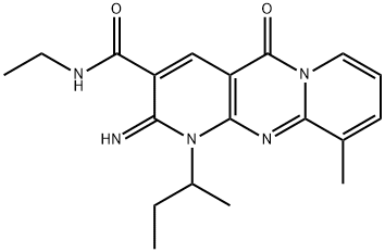 1-sec-butyl-N-ethyl-2-imino-10-methyl-5-oxo-1,5-dihydro-2H-dipyrido[1,2-a:2,3-d]pyrimidine-3-carboxamide Structural