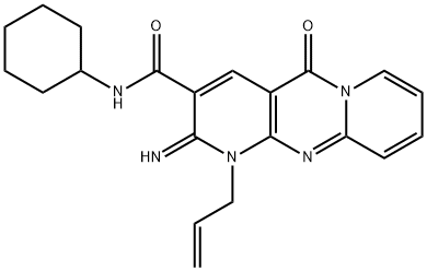 1-allyl-N-cyclohexyl-2-imino-5-oxo-1,5-dihydro-2H-dipyrido[1,2-a:2,3-d]pyrimidine-3-carboxamide