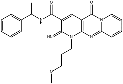 2-imino-1-(3-methoxypropyl)-5-oxo-N-(1-phenylethyl)-1,5-dihydro-2H-dipyrido[1,2-a:2,3-d]pyrimidine-3-carboxamide