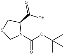 BOC-L-THIAZOLIDINE-4-CARBOXYLIC ACID Structural