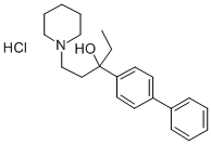 alpha-(4-Biphenylyl)-alpha-ethyl-1-piperidinepropanol hydrochloride