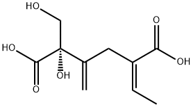 Hexanedioic acid, 5-ethylidene-2-hydroxy-2-(hydroxymethyl)-3-methylene - Structural