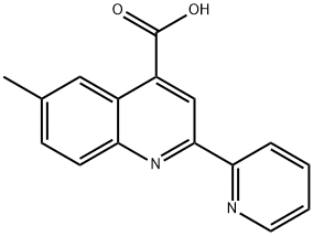 6-METHYL-2-PYRIDIN-2-YLQUINOLINE-4-CARBOXYLIC ACID Structural