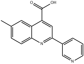 6-METHYL-2-PYRIDIN-3-YLQUINOLINE-4-CARBOXYLIC ACID Structural