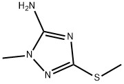 1-METHYL-3-(METHYLTHIO)-1H-1,2,4-TRIAZOL-5-AMINE Structural