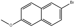 2-Bromo-6-methoxynaphthalene Structural