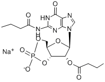 N2,2'-O-DIBUTYRYLGUANOSINE 3':5'-CYCLIC MONOPHOSPHATE SODIUM SALT