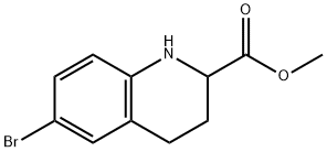 6-BROMO-1,2,3,4-TETRAHYDRO-QUINOLINE-2-CARBOXYLIC ACID METHYL ESTER Structural