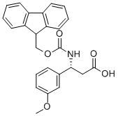 FMOC-(R)-3-AMINO-3-(3-METHOXY-PHENYL)-PROPIONIC ACID Structural