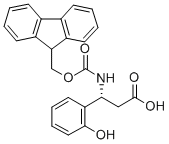 FMOC-(R)-3-AMINO-3-(2-HYDROXY-PHENYL)-PROPIONIC ACID Structural