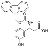 FMOC-(R)-3-AMINO-3-(3-HYDROXY-PHENYL)-PROPIONIC ACID Structural