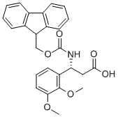 FMOC-(R)-3-AMINO-3-(2,3-DIMETHOXY-PHENYL)-PROPIONIC ACID Structural