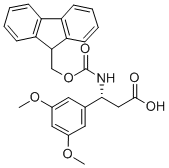 FMOC-(R)-3-AMINO-3-(3,5-DIMETHOXY-PHENYL)-PROPIONIC ACID Structural