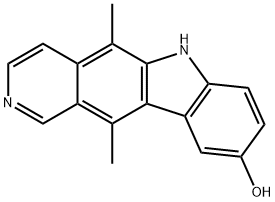 5,11-dimethyl-6H-pyrido[4,3-b]carbazol-9-ol Structural