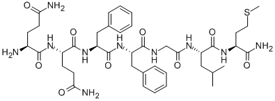 GLN-GLN-PHE-PHE-GLY-LEU-MET-NH2