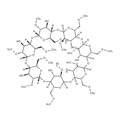 2,6-DI-O-METHYL-BETA-CYCLODEXTRIN Structural