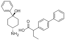 Cyclohexanol, 4-amino-1-phenyl-, alpha-ethyl-4-biphenylacetate, (E)- Structural