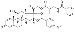 21-[3-(Benzoylamino)-2-methyl-1-oxopropoxy]-16,17-[[[4-(dimethylamino)phenyl]methylene]bis(oxy)]-9-fluoro-11-hydroxypregna-1,4-diene-3,20-dione