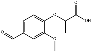 2-(4-FORMYL-2-METHOXYPHENOXY)PROPANOIC ACID Structural