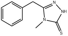 5-BENZYL-4-METHYL-4H-1,2,4-TRIAZOLE-3-THIOL Structural