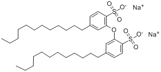 Disodium 2,2'-oxybis(4-dodecylbenzene)sulfonate Structural