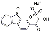 Sodium 1-hydroxy-2-oxo-2-(9-oxo-9H-fluoren-2-yl)-ethanesulfonate Structural