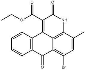 ETHYL 6-BROMO-2,7-DIHYDRO-4-METHYL-2,7-DIOXO-3H-DIBENZO(F,IJ) ISOQUINOLINECARBOXYLATE Structural