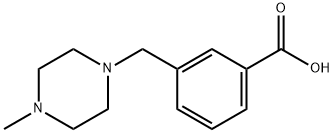 3-(4-Methylpiperazin-1-ylmethyl)benzoic acid Structural