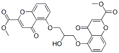 dimethyl 5,5'-[(2-hydroxytrimethylene)bis(oxy)]bis[4-oxo-4H-1-benzopyran-2-carboxylate]  Structural