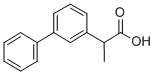 alpha-Methyl-3-biphenylacetic acid Structural