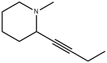 Piperidine, 2-(1-butynyl)-1-methyl- (9CI) Structural