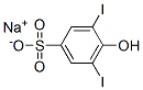 sodium 4-hydroxy-3,5-diiodobenzenesulphonate Structural
