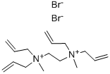 1,2-BIS(METHYLDIALLYLAMMONIUM) ETHANE DIBROMIDE Structural