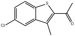 2-ACETYL-5-CHLORO-3-METHYLTHIANAPHTHENE Structural